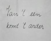 Van t een komt t ander titel.jpg