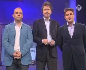 Presentatoren: Paul de Leeuw, Robert ten Brink en Martijn Krabbé