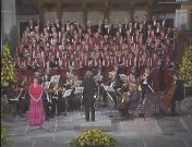 Overzicht van het koor