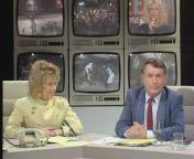 Koos Postema en Ilona Hofstra in de studio